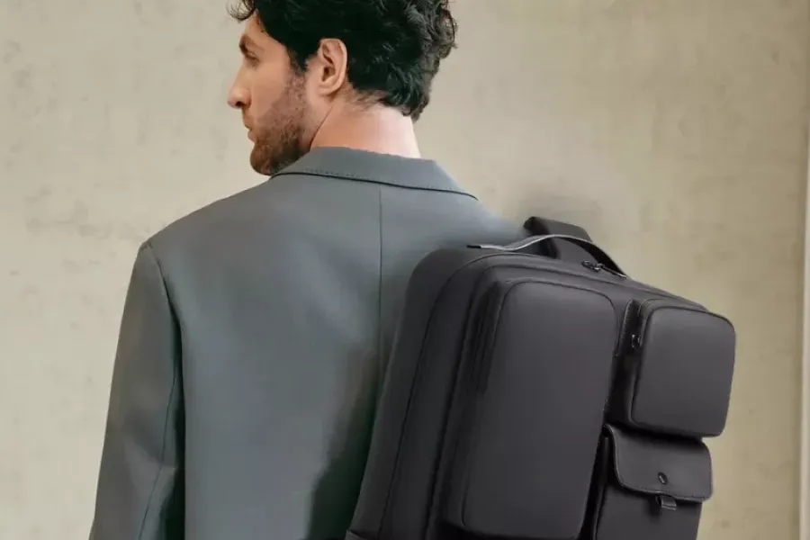 Waterproof PU Leather Backpack