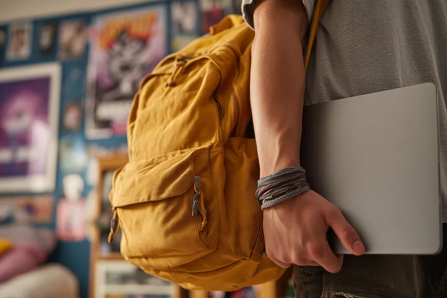 Men’s PU Leather Backpack